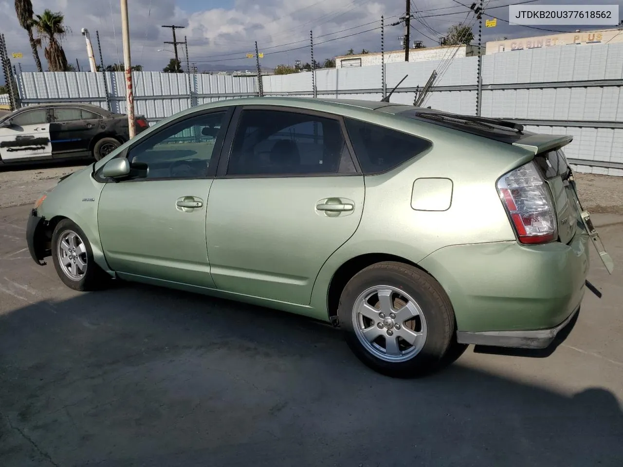 2007 Toyota Prius VIN: JTDKB20U377618562 Lot: 78466184