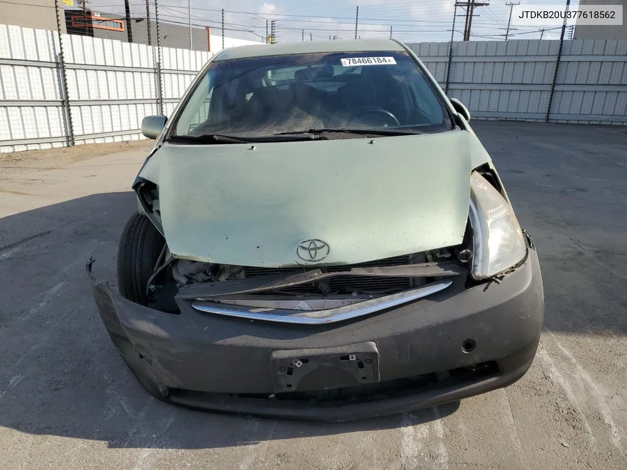 2007 Toyota Prius VIN: JTDKB20U377618562 Lot: 78466184