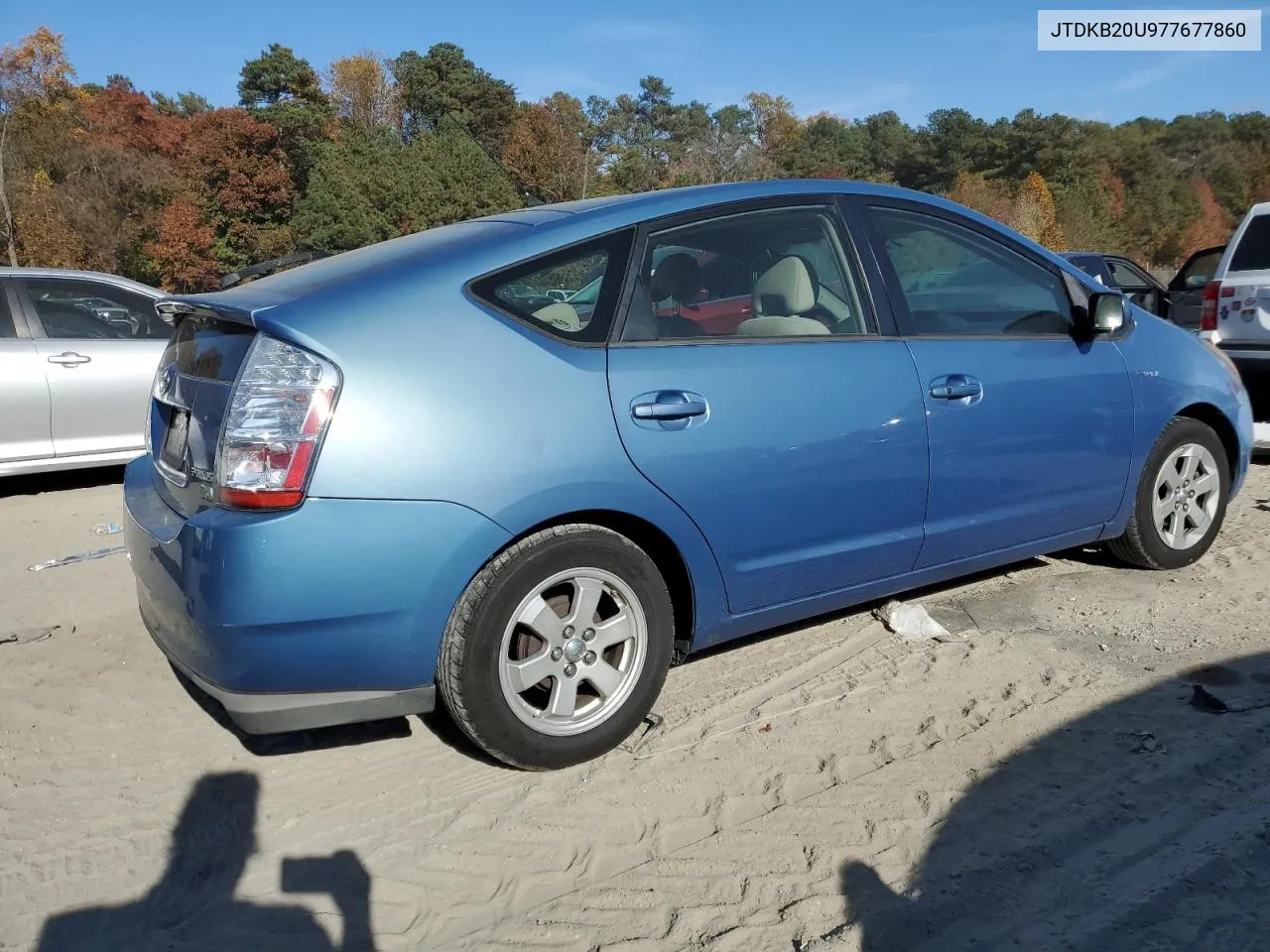 2007 Toyota Prius VIN: JTDKB20U977677860 Lot: 78509484