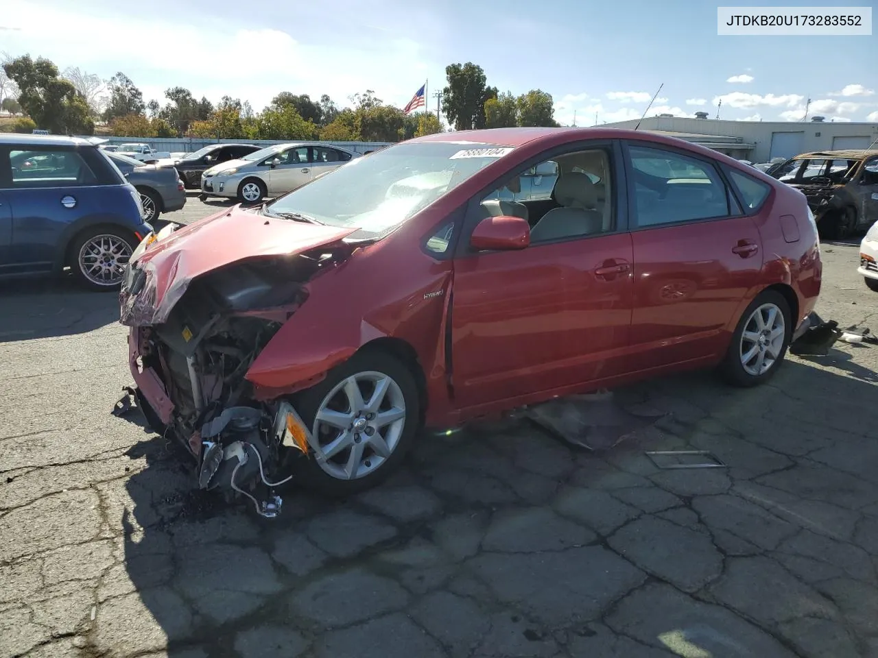 2007 Toyota Prius VIN: JTDKB20U173283552 Lot: 78880104