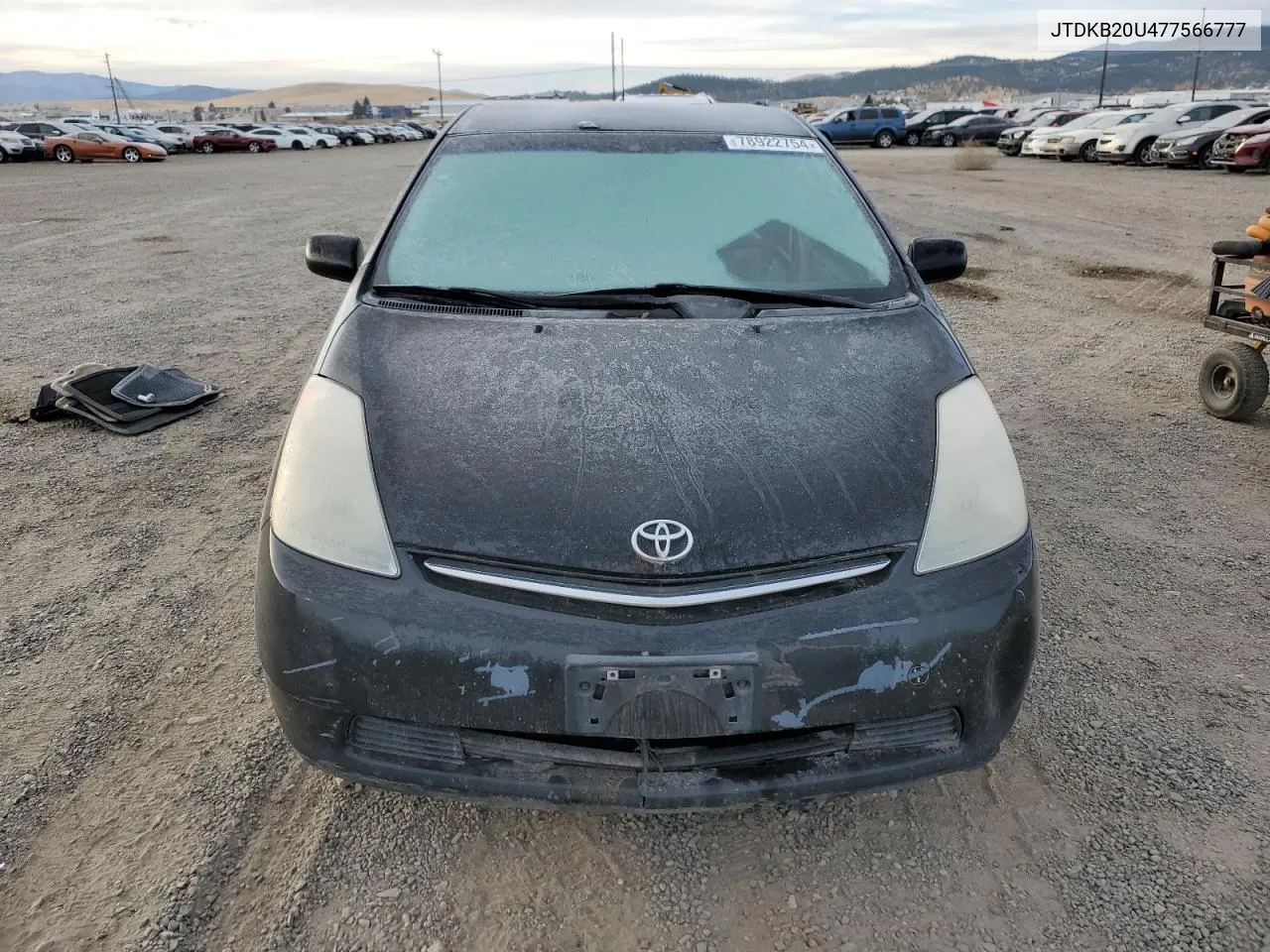 2007 Toyota Prius VIN: JTDKB20U477566777 Lot: 78922754