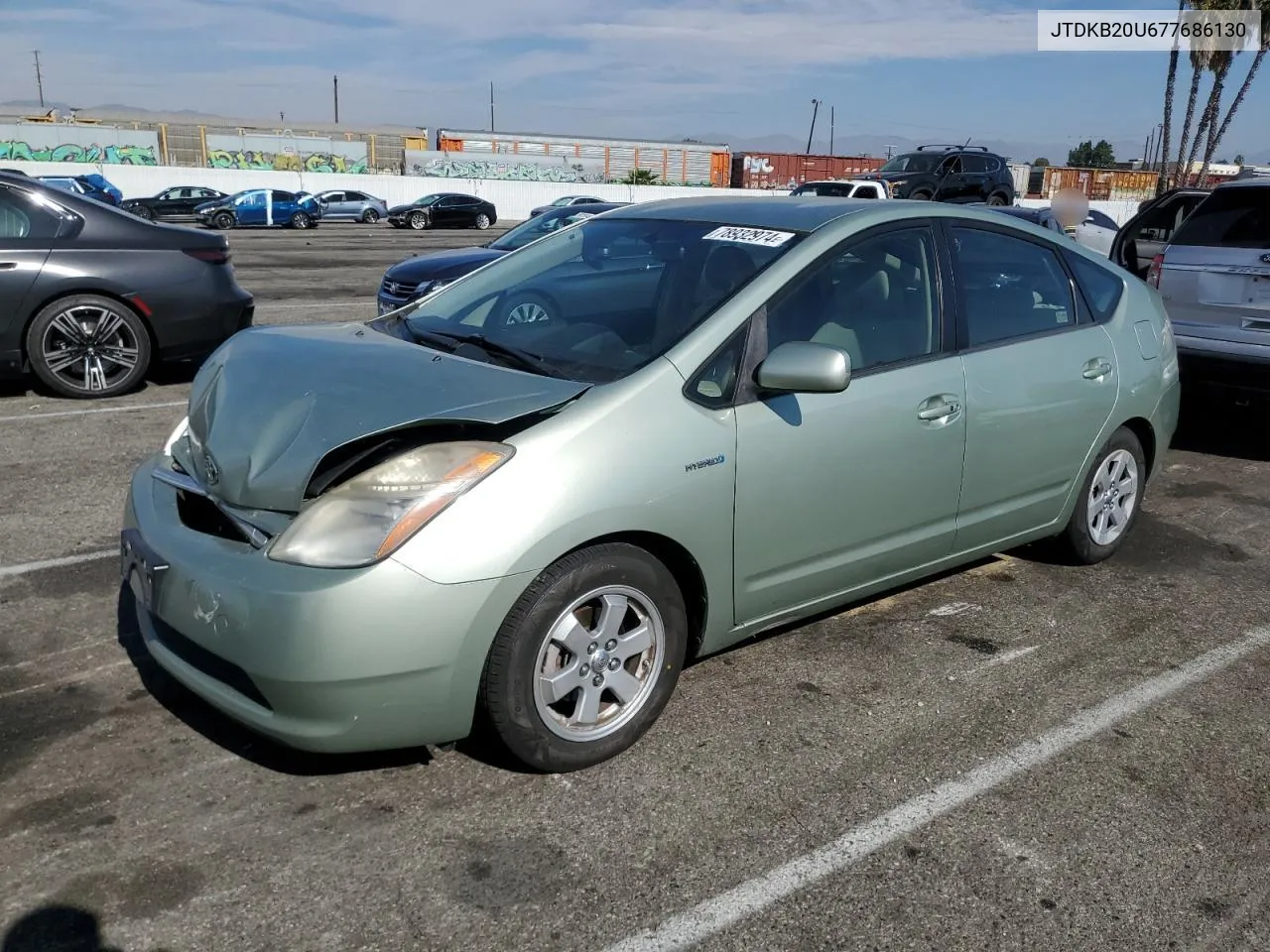 2007 Toyota Prius VIN: JTDKB20U677686130 Lot: 78932974