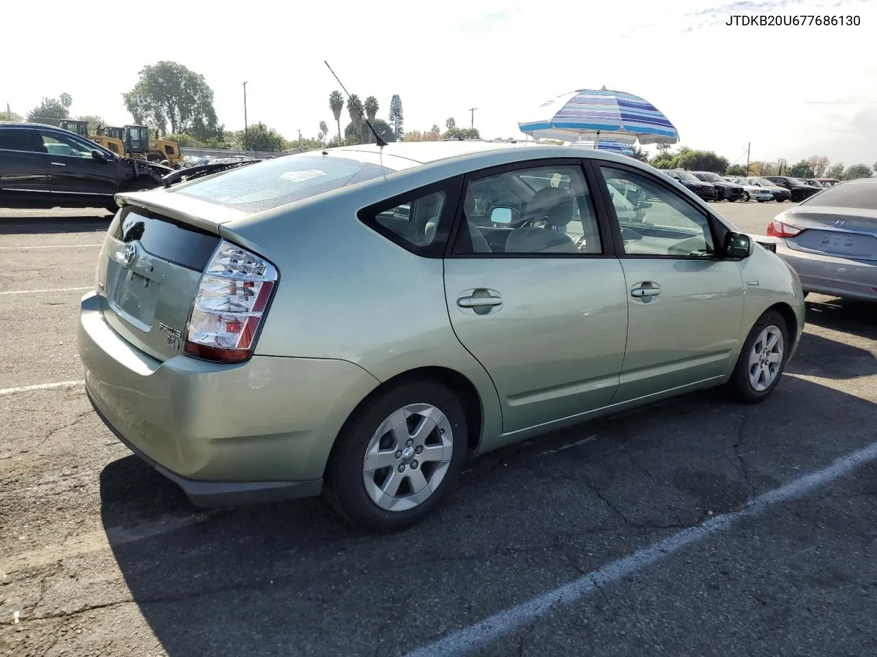 2007 Toyota Prius VIN: JTDKB20U677686130 Lot: 78932974