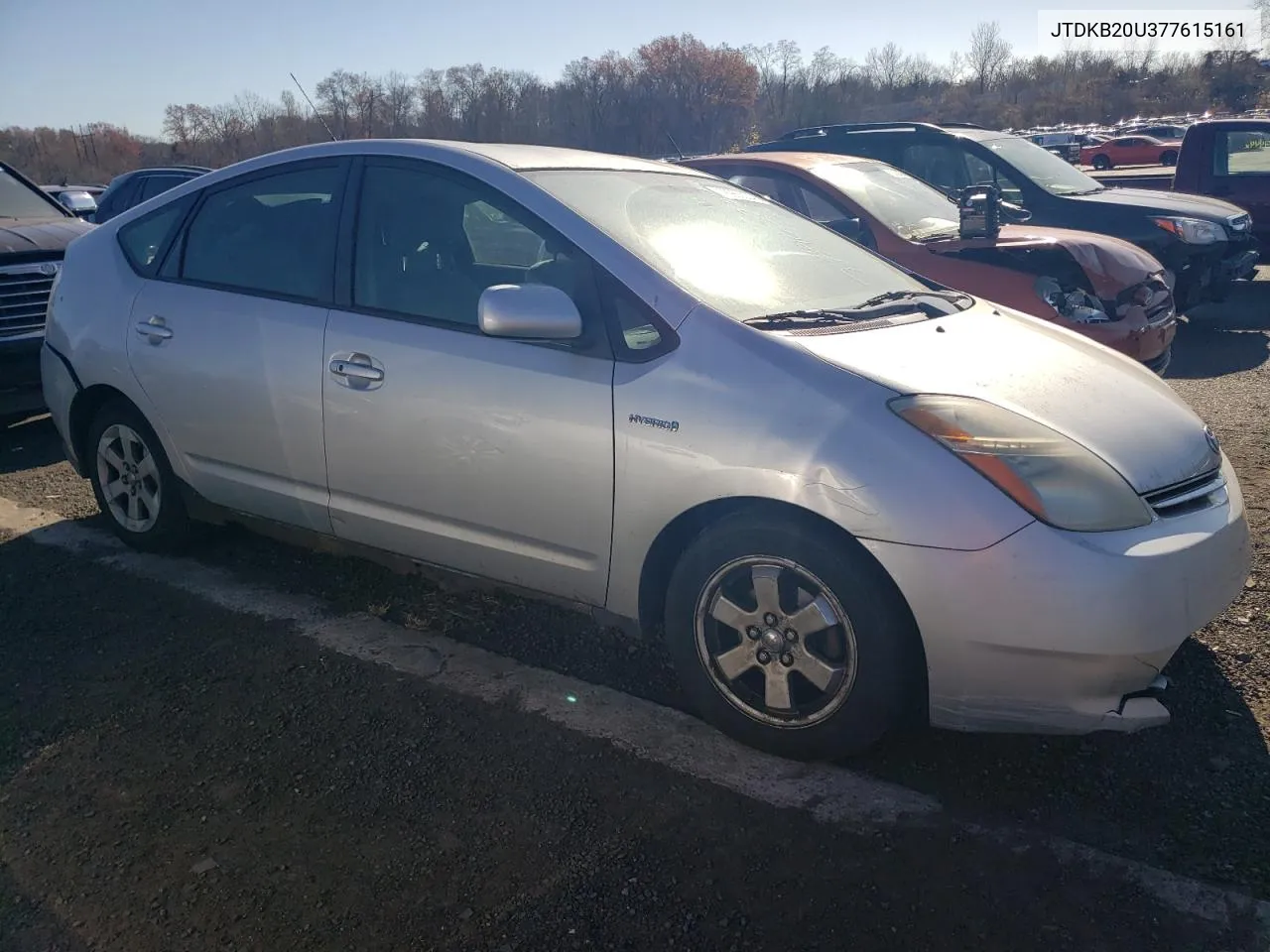 2007 Toyota Prius VIN: JTDKB20U377615161 Lot: 78963204