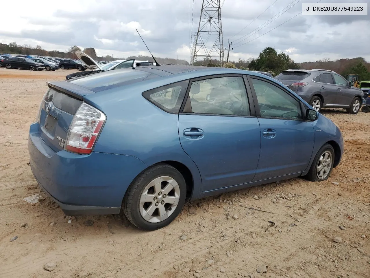 2007 Toyota Prius VIN: JTDKB20U877549223 Lot: 79475754