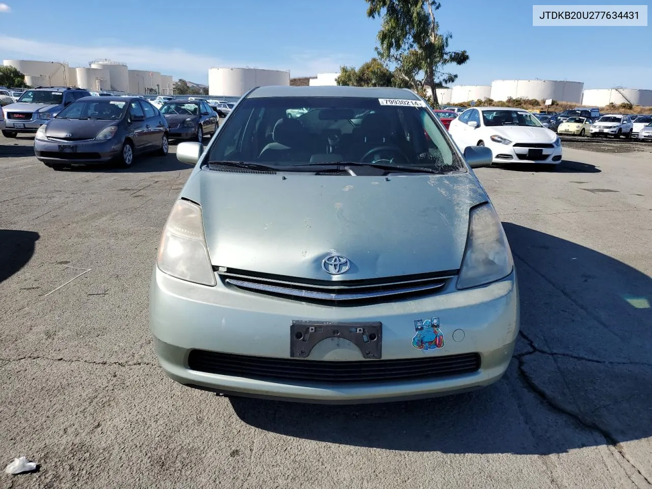 2007 Toyota Prius VIN: JTDKB20U277634431 Lot: 79930214