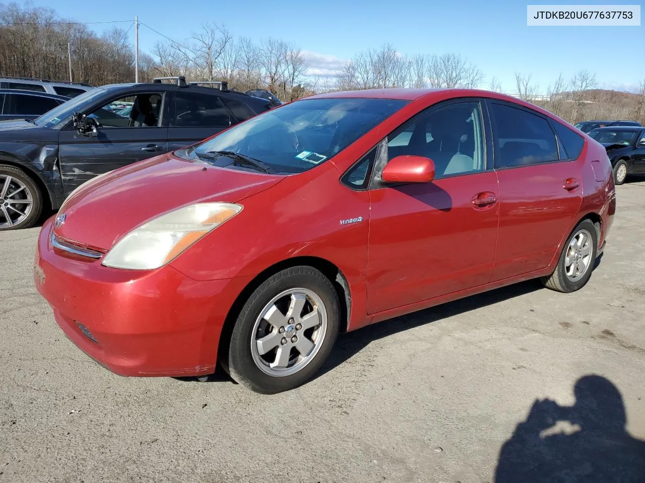 2007 Toyota Prius VIN: JTDKB20U677637753 Lot: 80289334