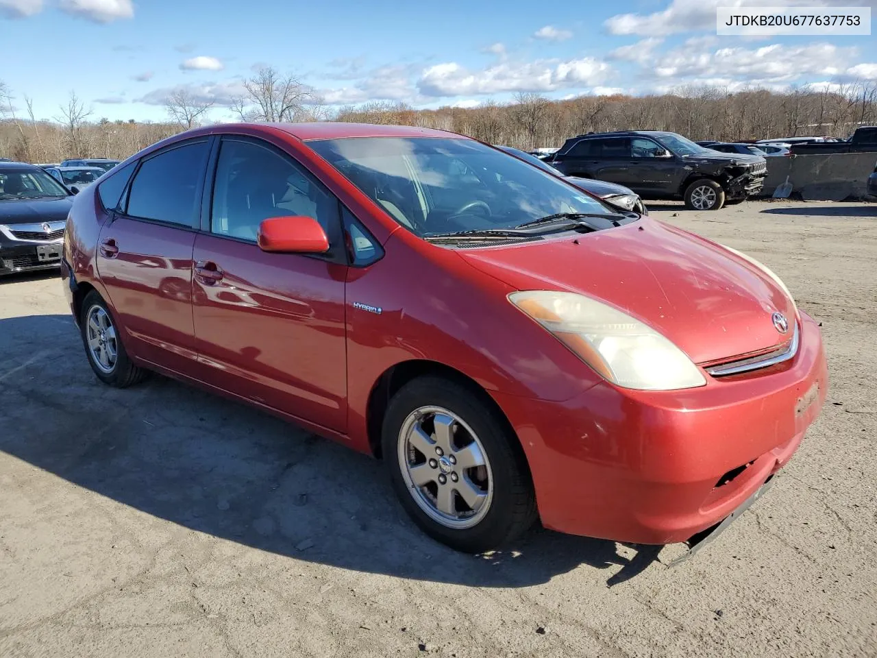 2007 Toyota Prius VIN: JTDKB20U677637753 Lot: 80289334