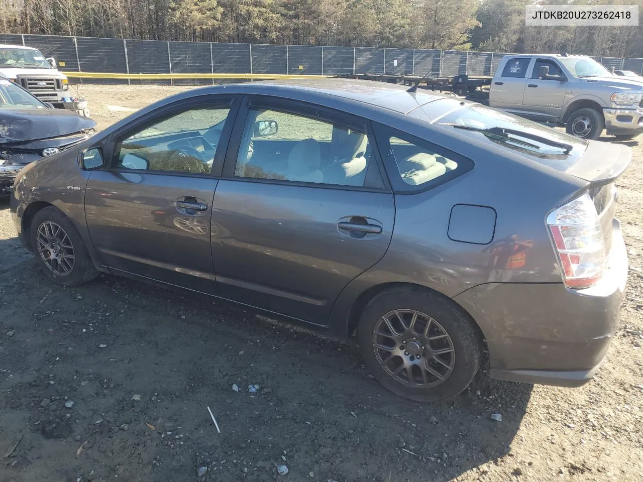 2007 Toyota Prius VIN: JTDKB20U273262418 Lot: 80292264