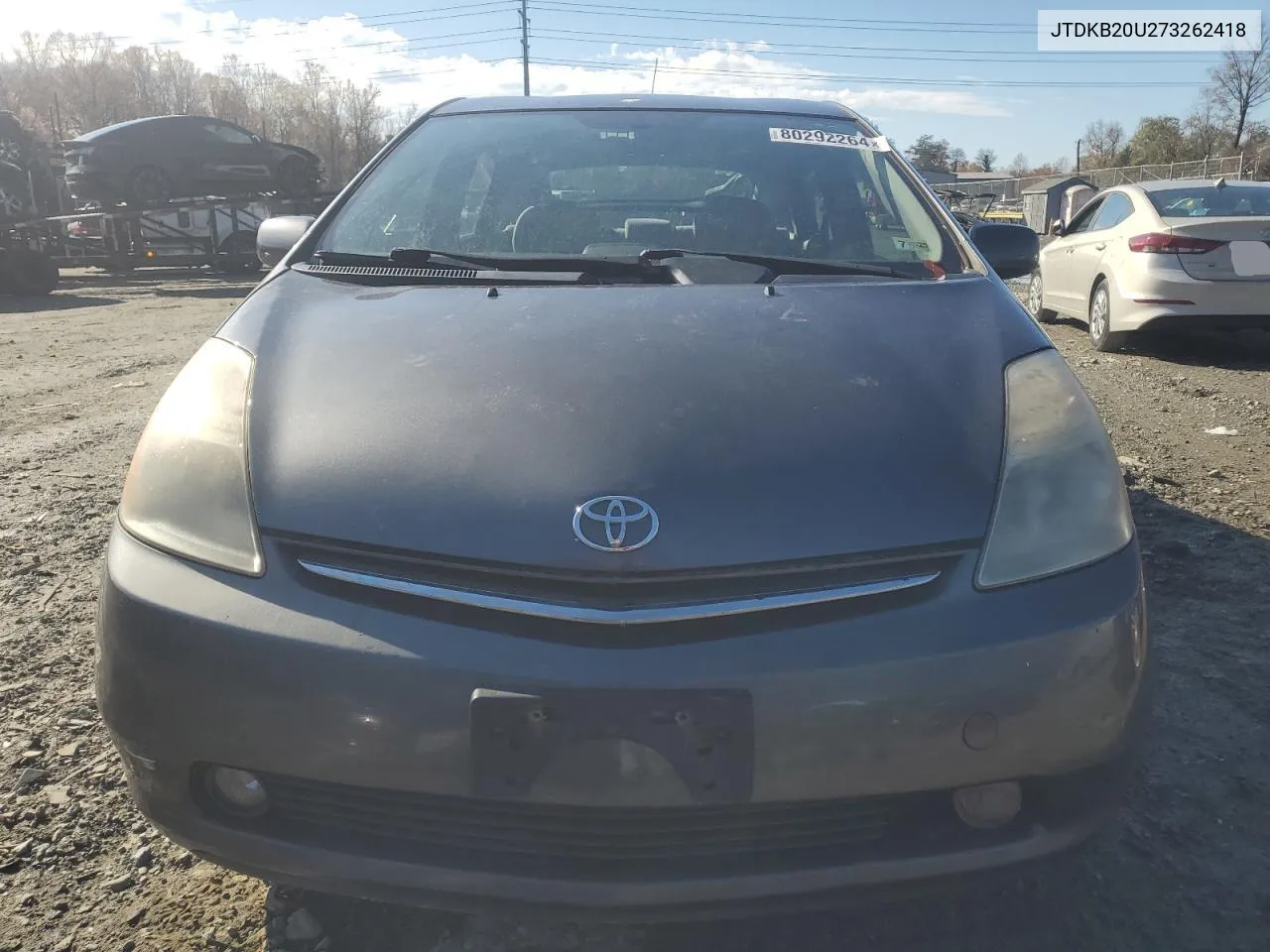 2007 Toyota Prius VIN: JTDKB20U273262418 Lot: 80292264