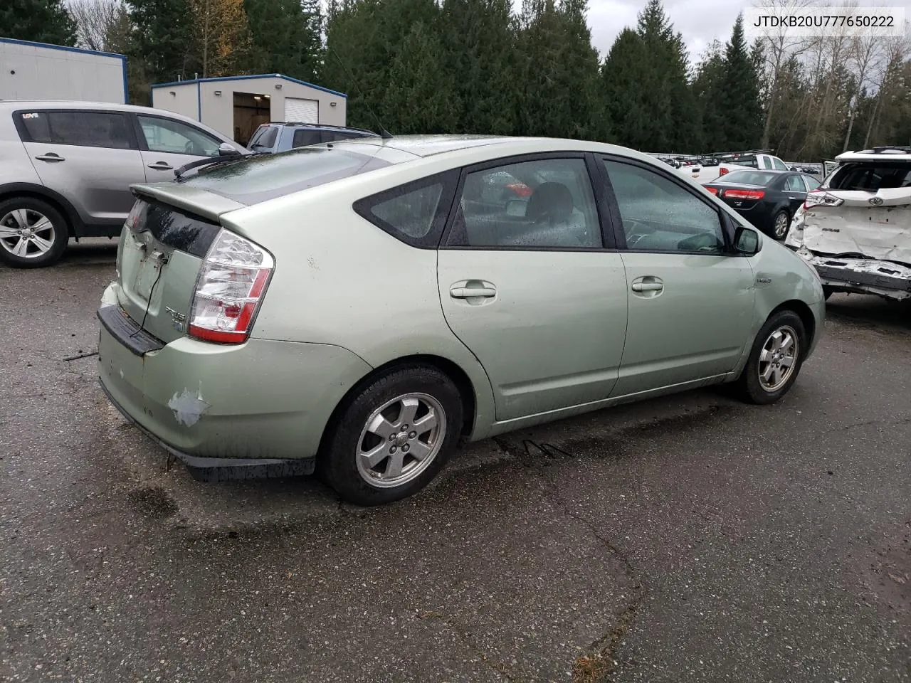 2007 Toyota Prius VIN: JTDKB20U777650222 Lot: 80349024