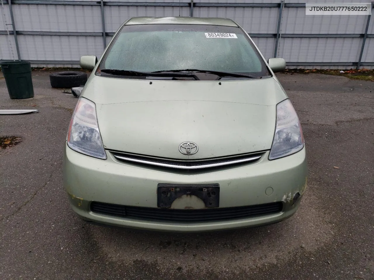 2007 Toyota Prius VIN: JTDKB20U777650222 Lot: 80349024