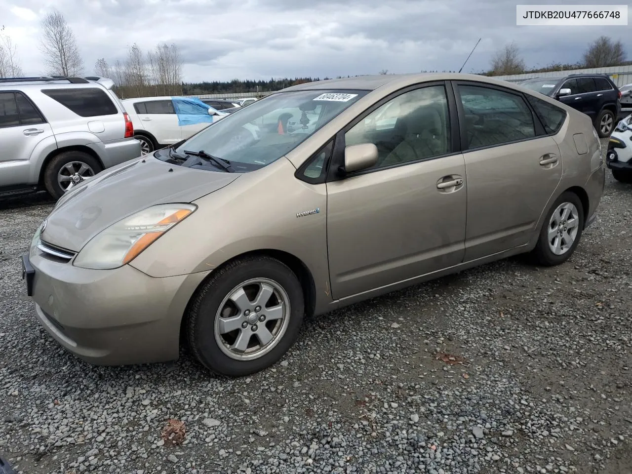 2007 Toyota Prius VIN: JTDKB20U477666748 Lot: 80463704