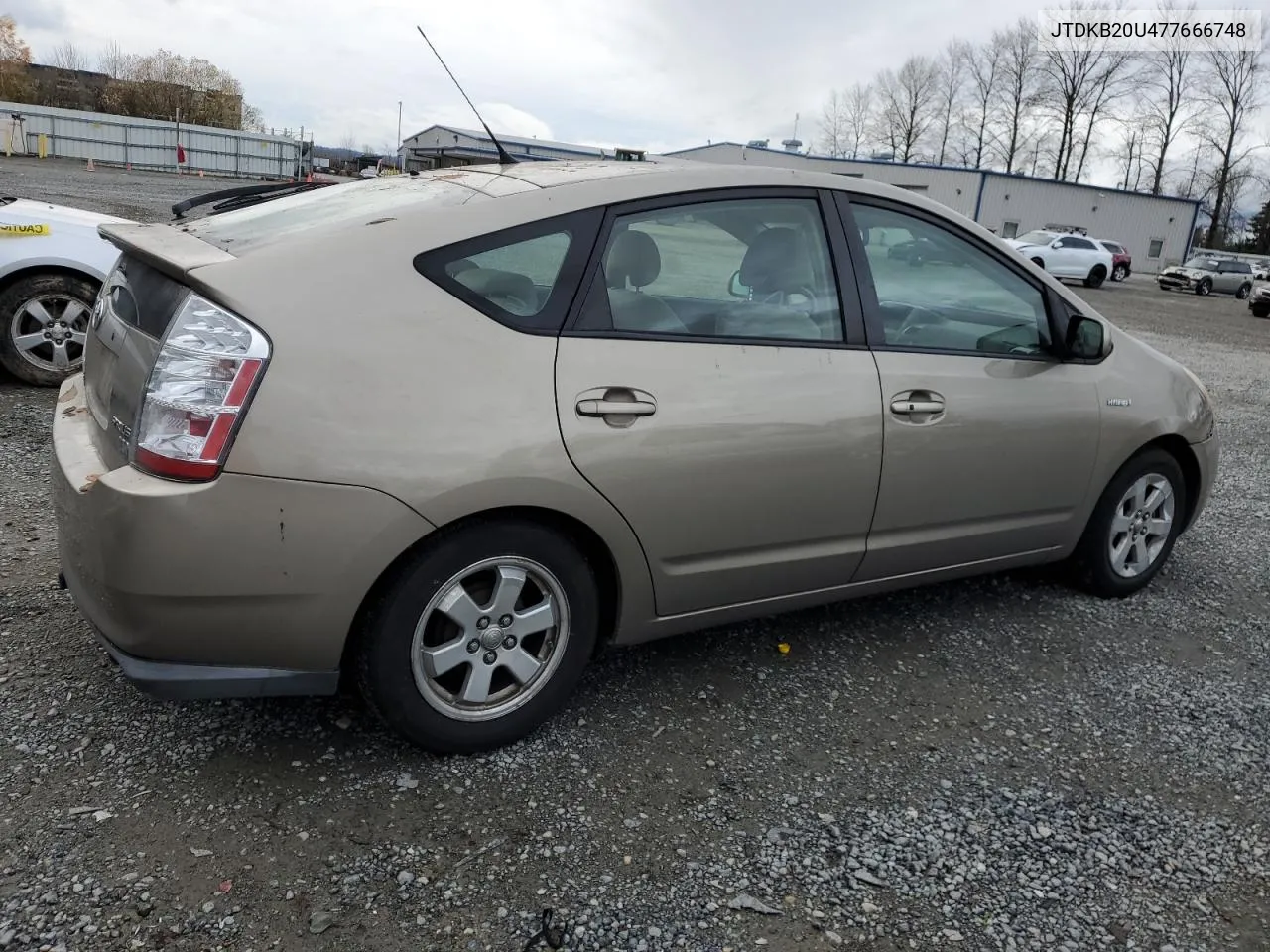 2007 Toyota Prius VIN: JTDKB20U477666748 Lot: 80463704