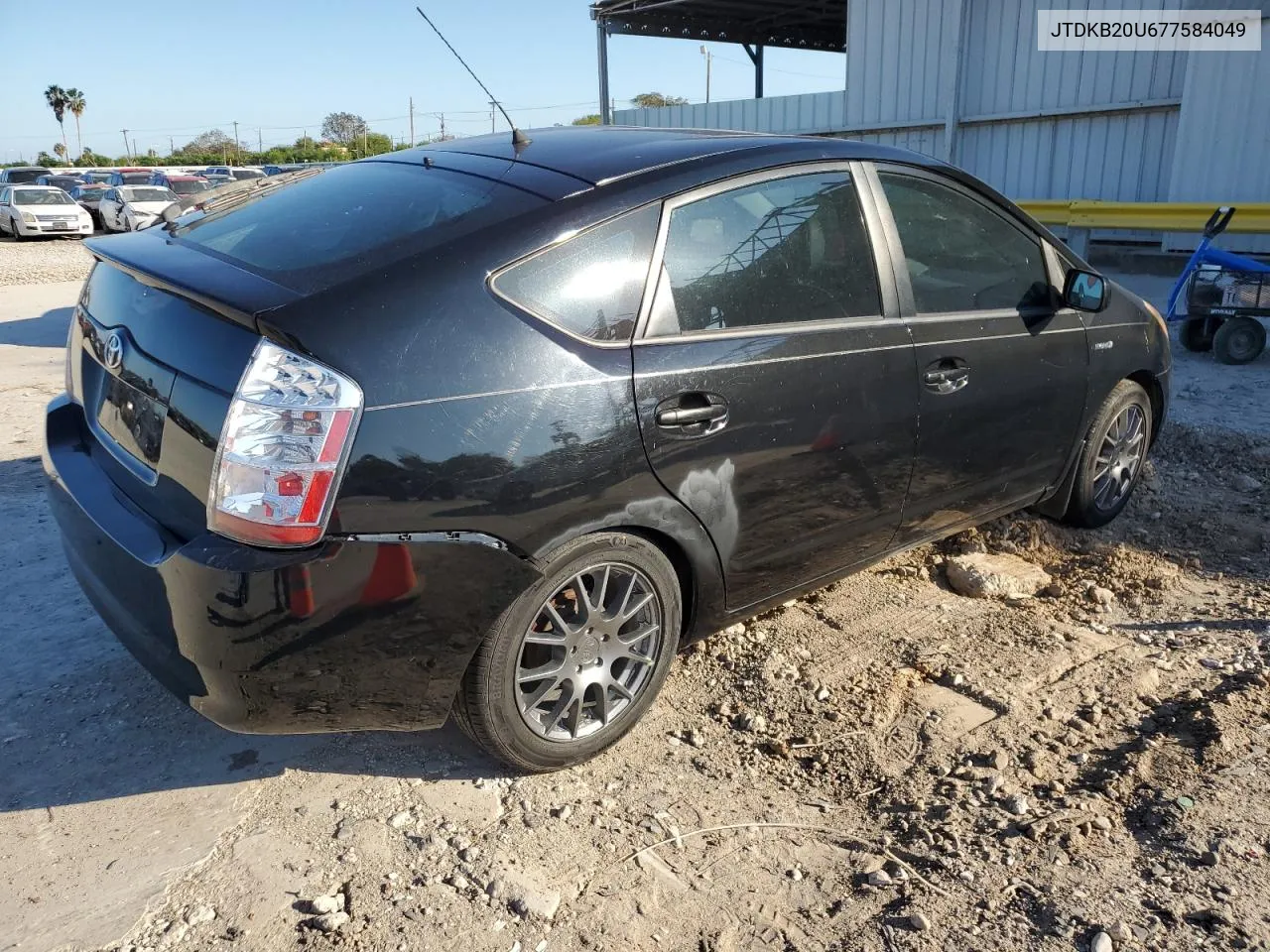 2007 Toyota Prius VIN: JTDKB20U677584049 Lot: 80495934