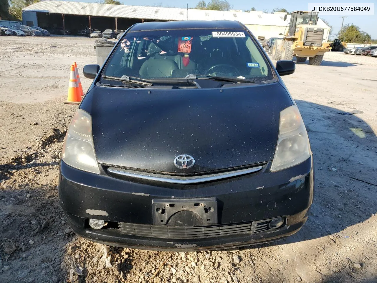 2007 Toyota Prius VIN: JTDKB20U677584049 Lot: 80495934