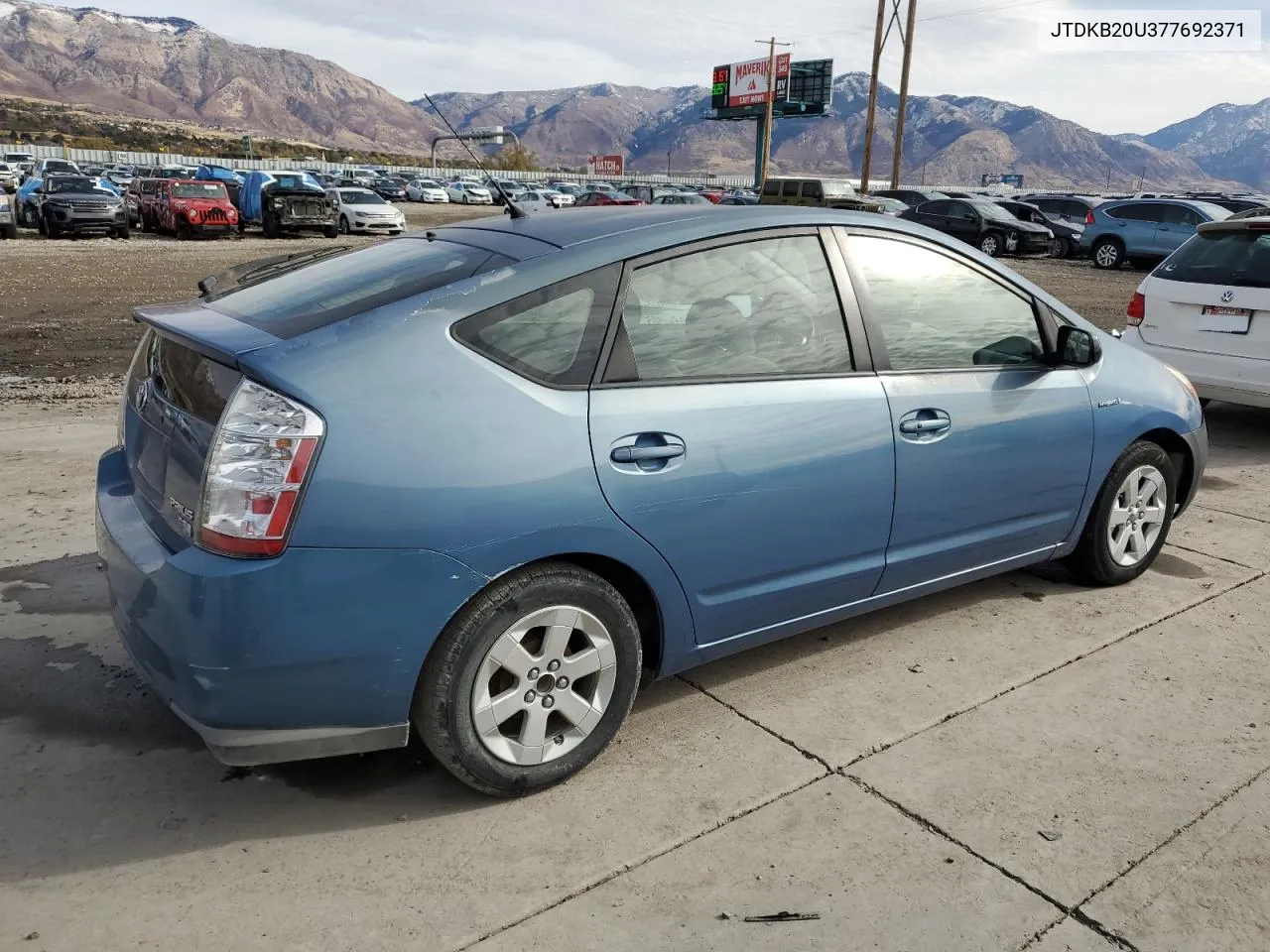 2007 Toyota Prius VIN: JTDKB20U377692371 Lot: 80783394