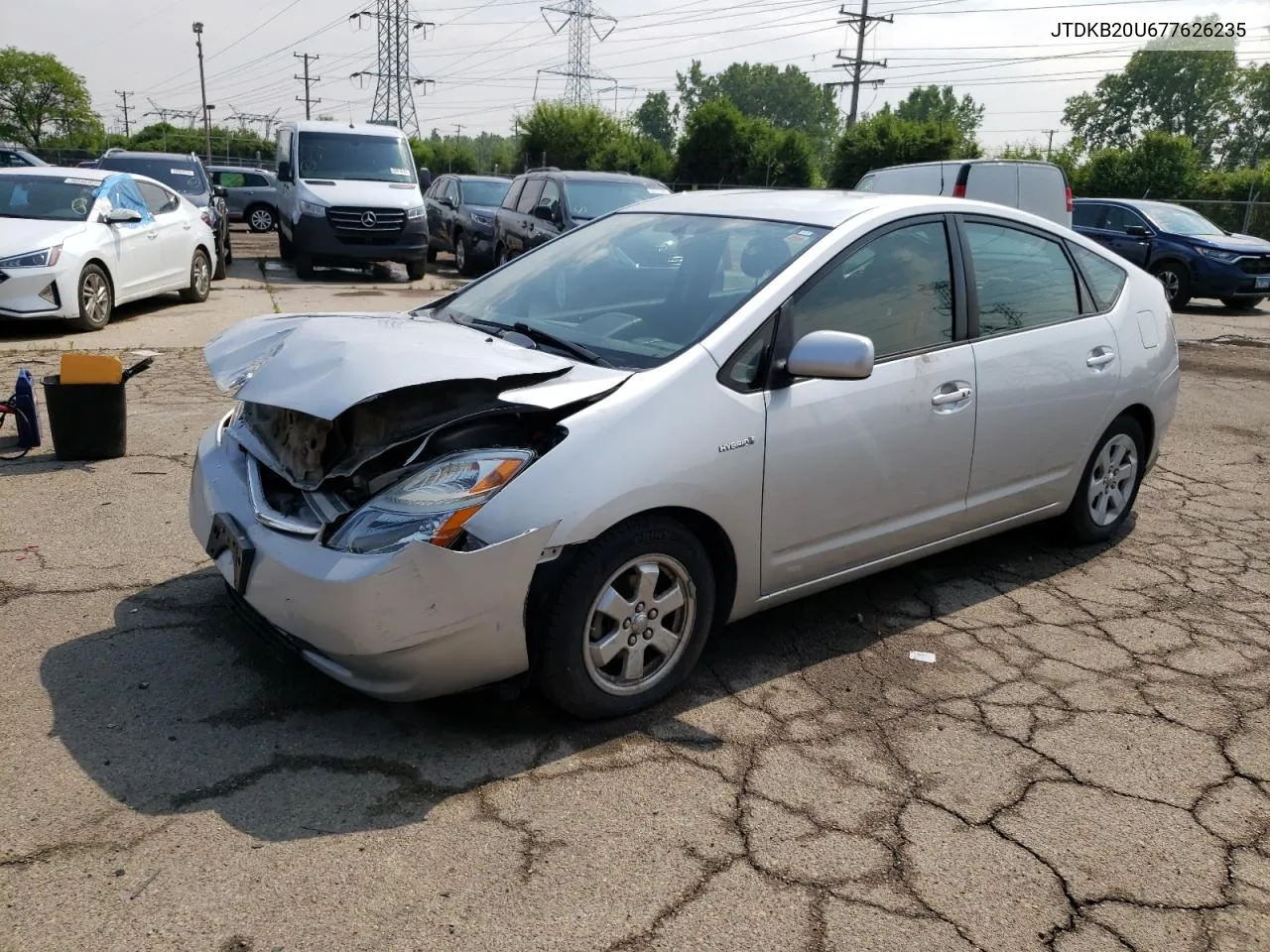 2007 Toyota Prius VIN: JTDKB20U677626235 Lot: 82383903