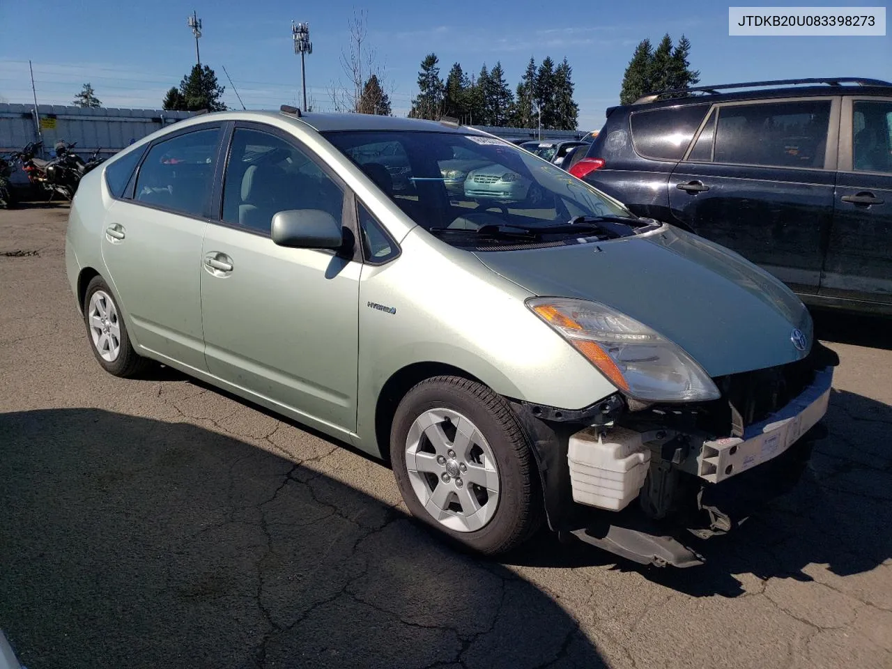 2008 Toyota Prius VIN: JTDKB20U083398273 Lot: 46493374