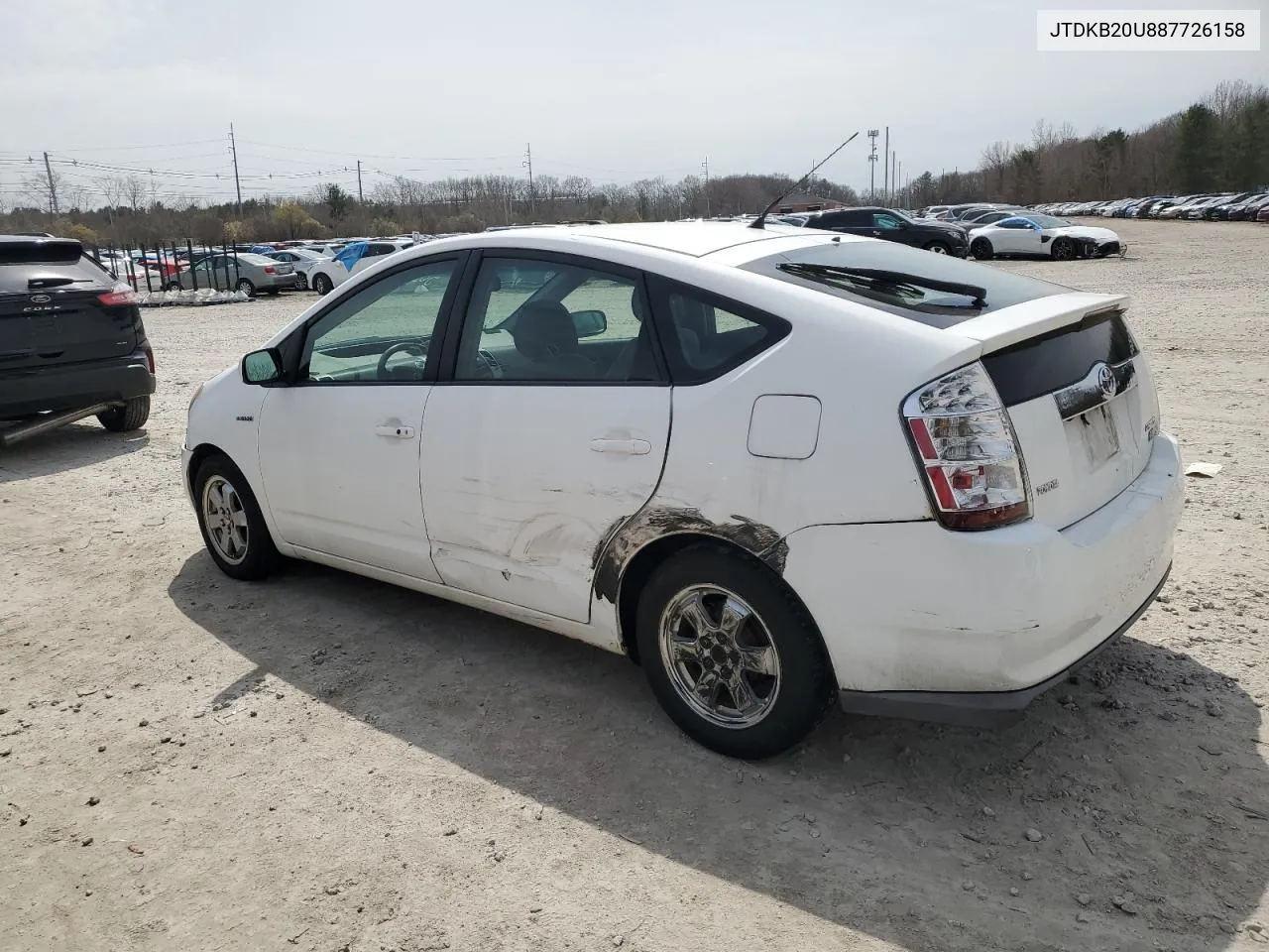 2008 Toyota Prius VIN: JTDKB20U887726158 Lot: 50395454