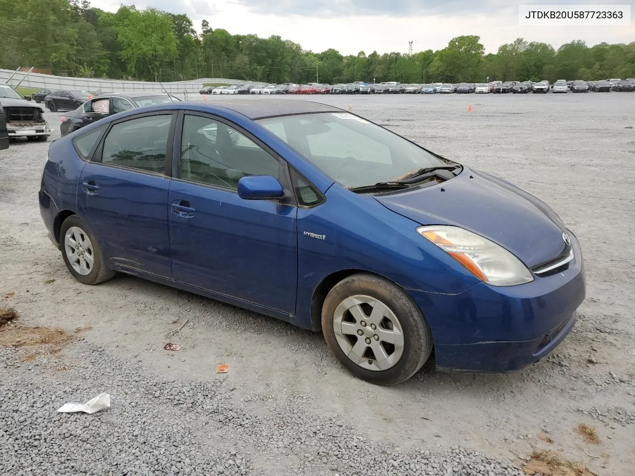 2008 Toyota Prius VIN: JTDKB20U587723363 Lot: 50878834