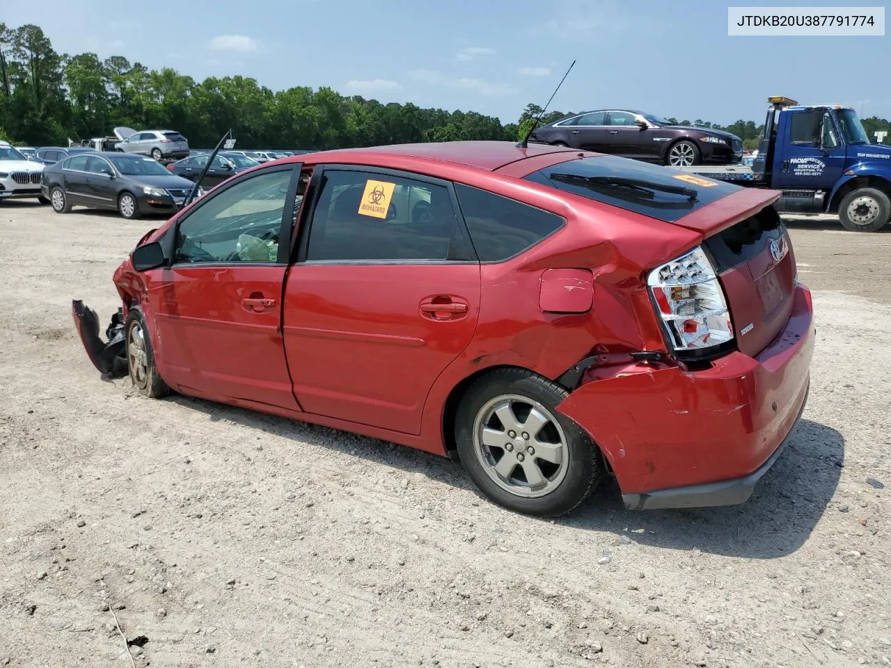 2008 Toyota Prius VIN: JTDKB20U387791774 Lot: 53149754