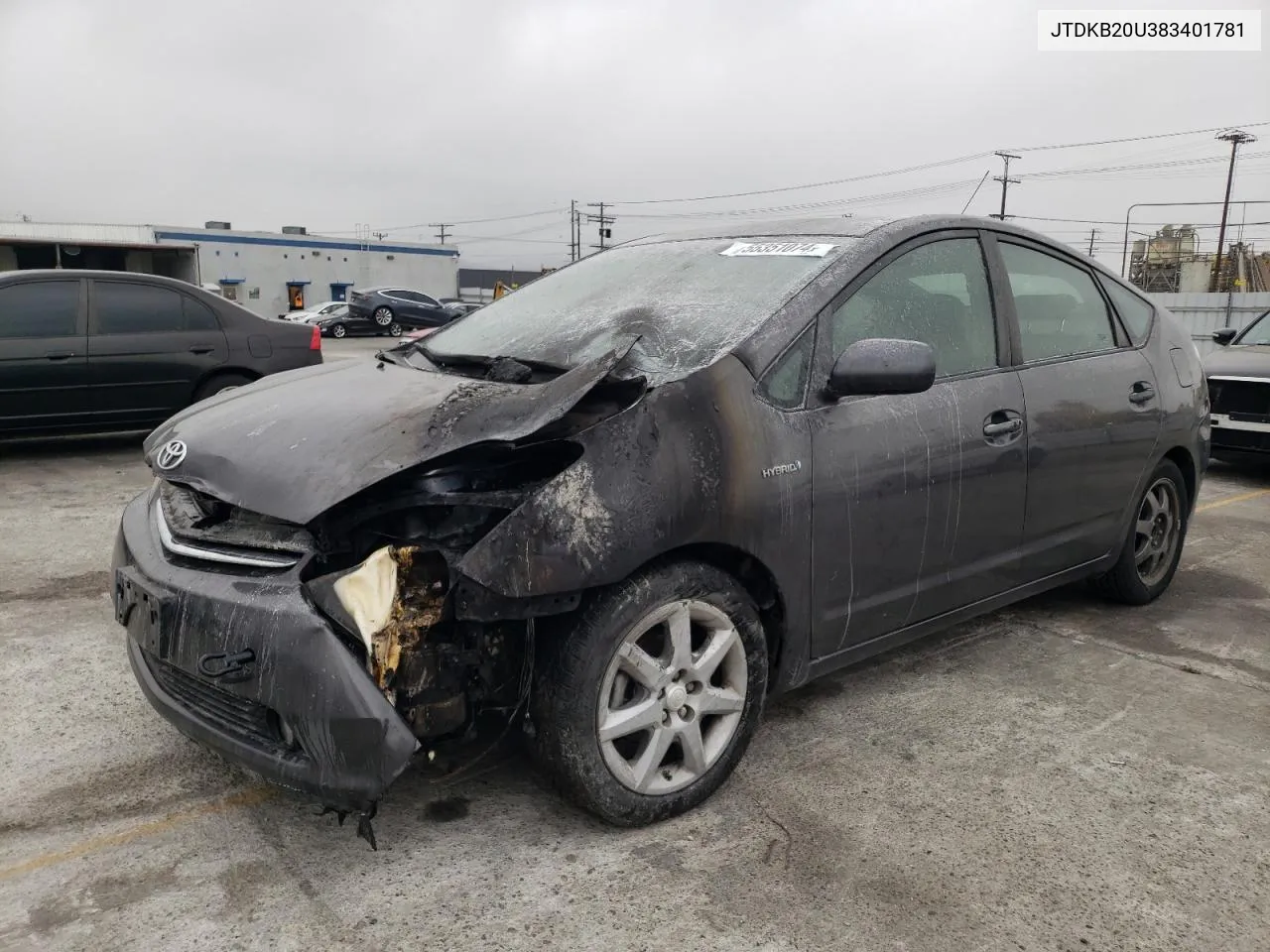 2008 Toyota Prius VIN: JTDKB20U383401781 Lot: 55351074