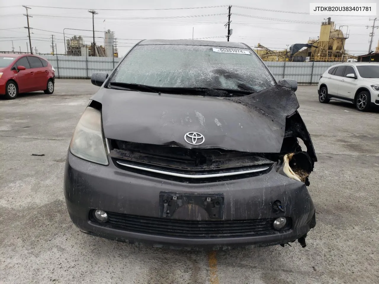 2008 Toyota Prius VIN: JTDKB20U383401781 Lot: 55351074