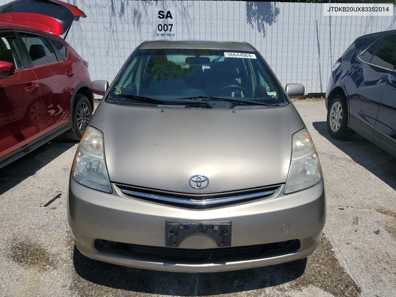 2008 Toyota Prius VIN: JTDKB20UX83352014 Lot: 56644064