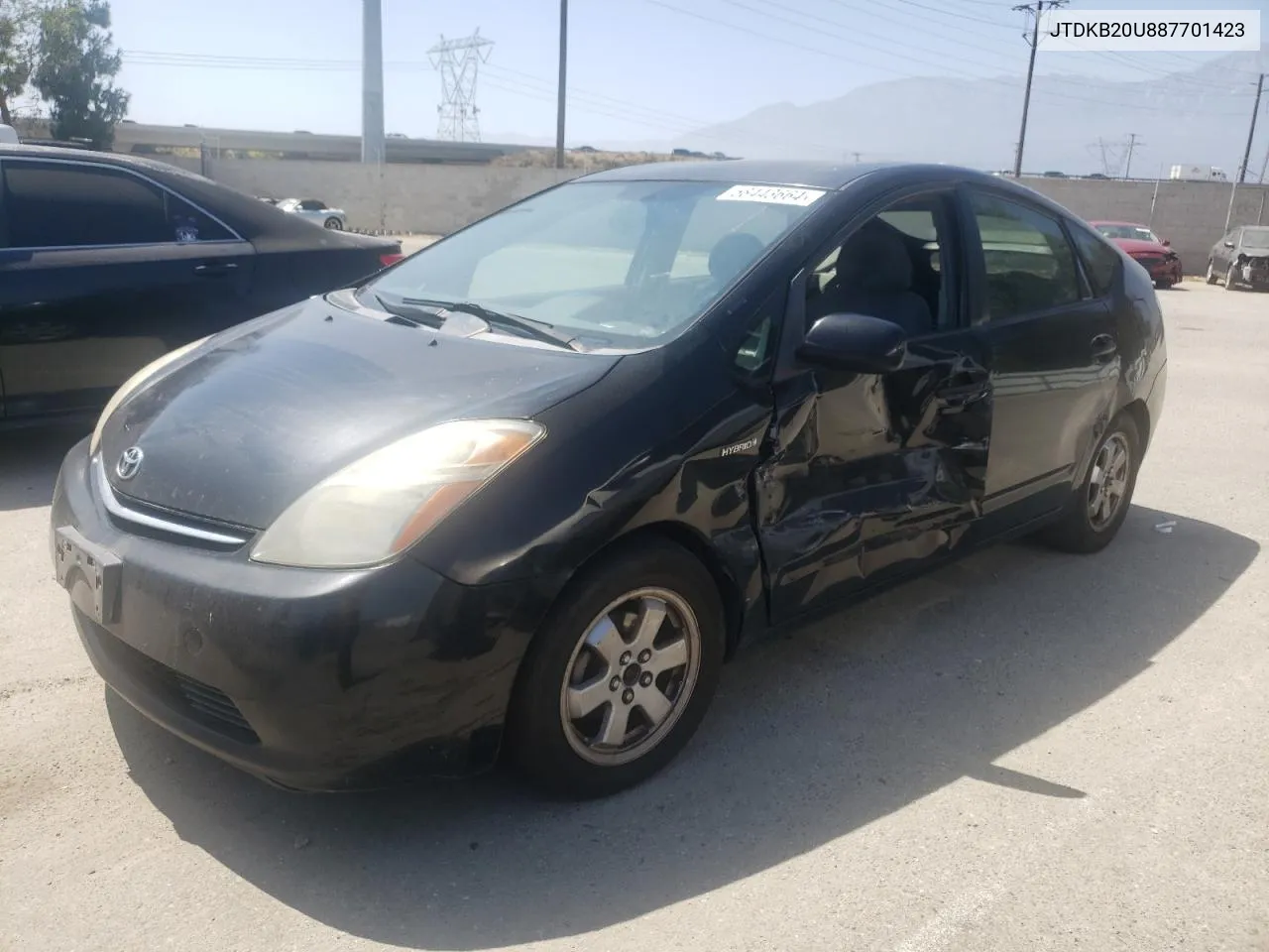 2008 Toyota Prius VIN: JTDKB20U887701423 Lot: 58443664