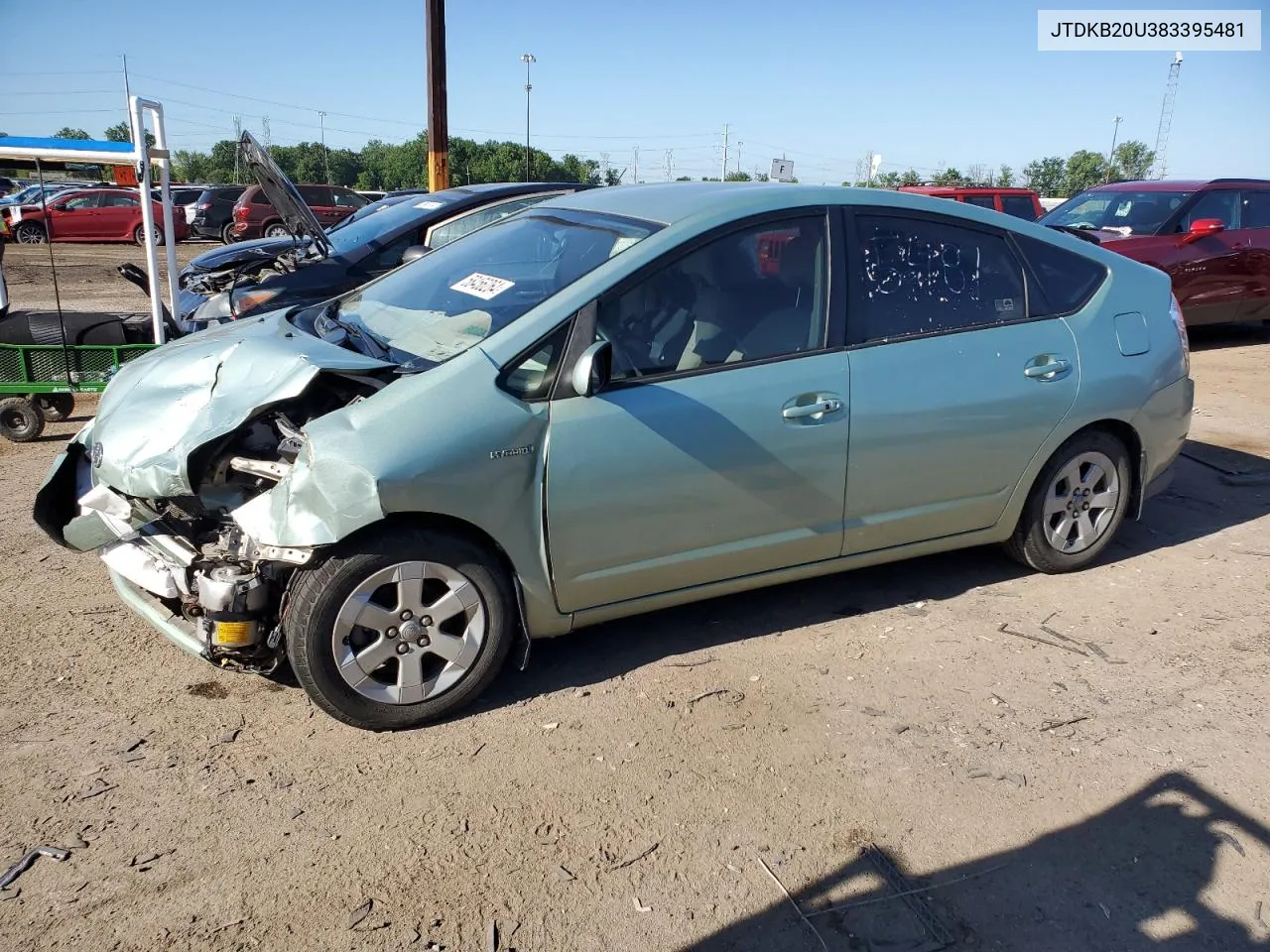 2008 Toyota Prius VIN: JTDKB20U383395481 Lot: 58456264