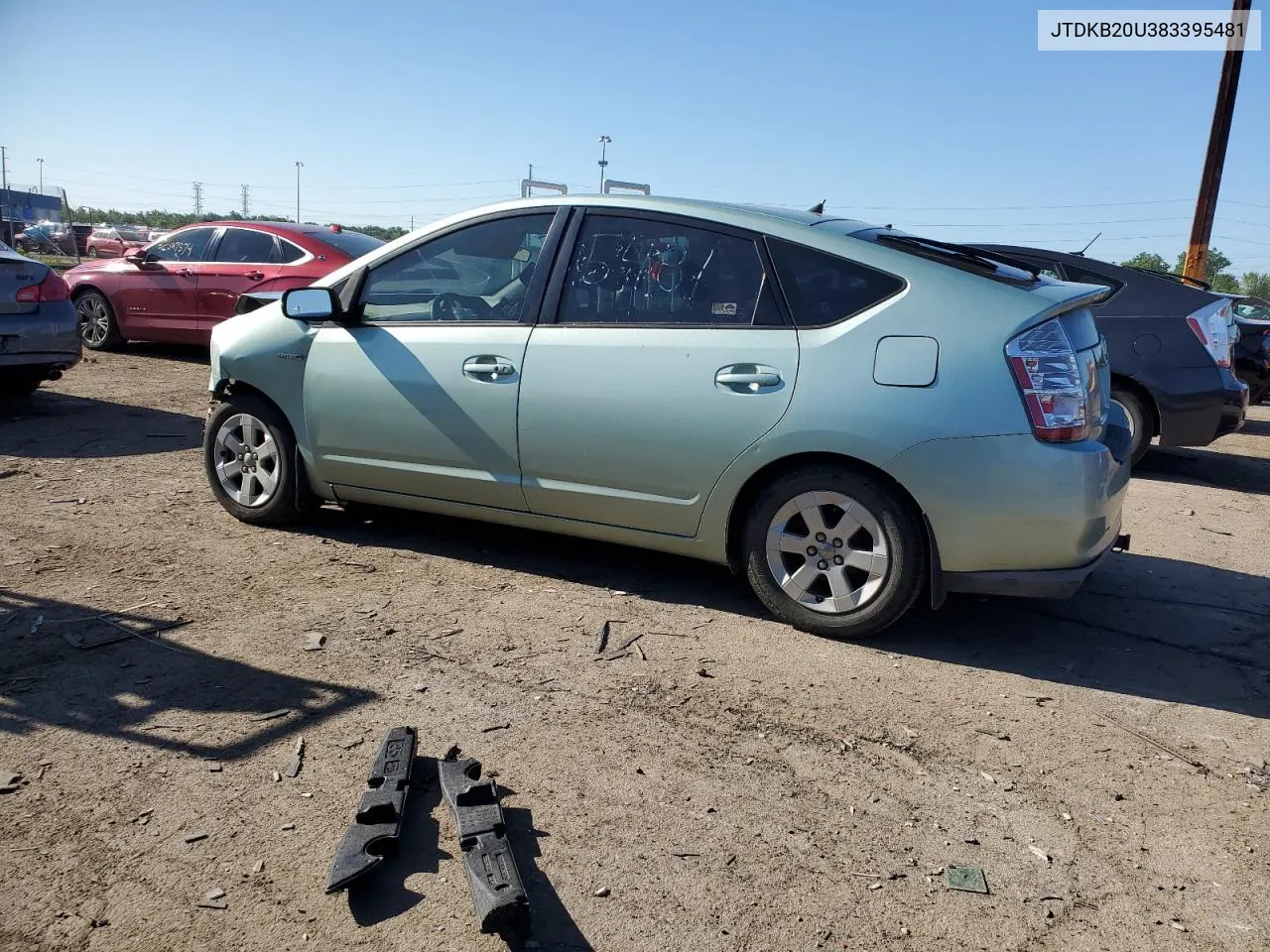 2008 Toyota Prius VIN: JTDKB20U383395481 Lot: 58456264