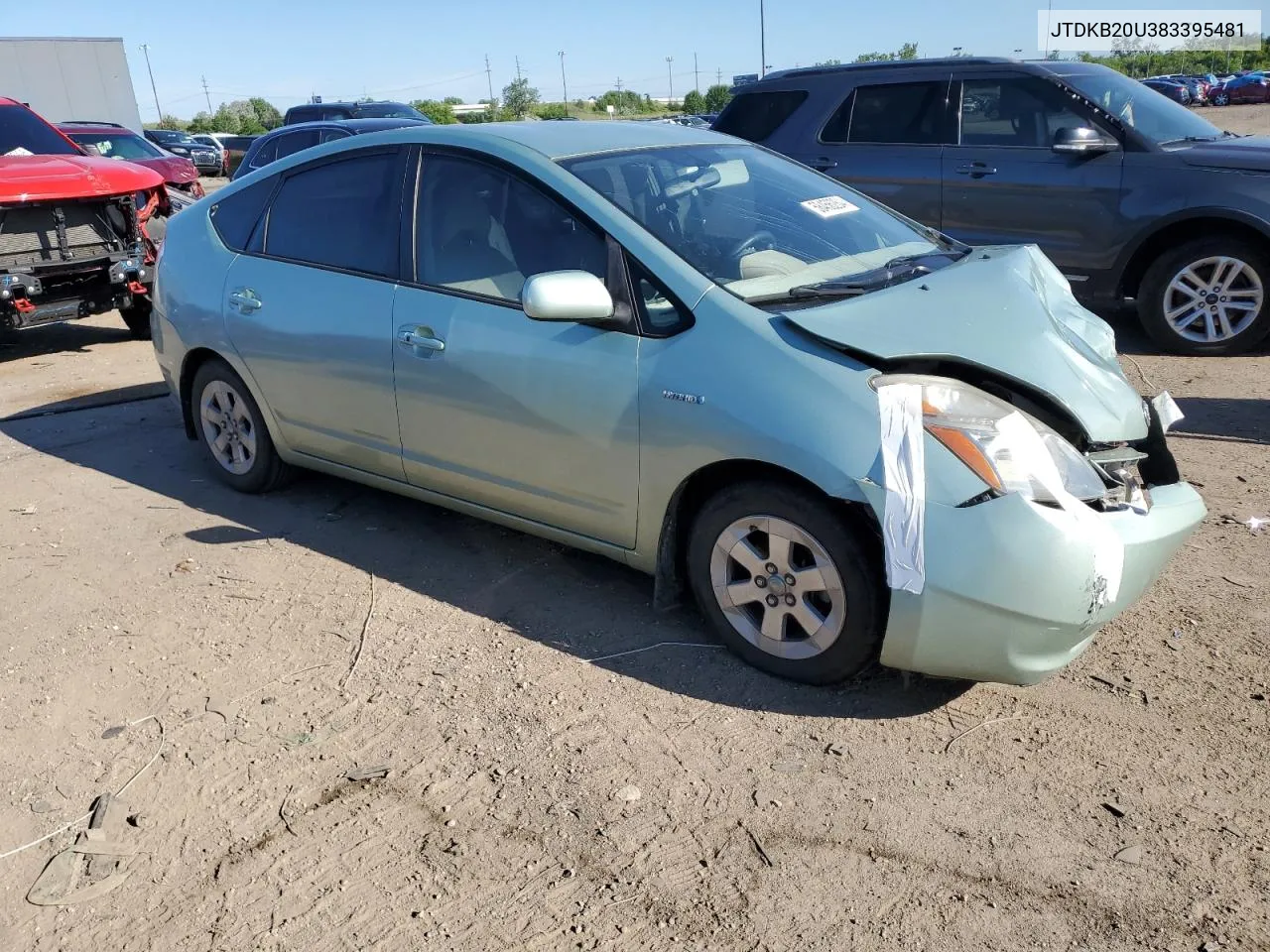 2008 Toyota Prius VIN: JTDKB20U383395481 Lot: 58456264