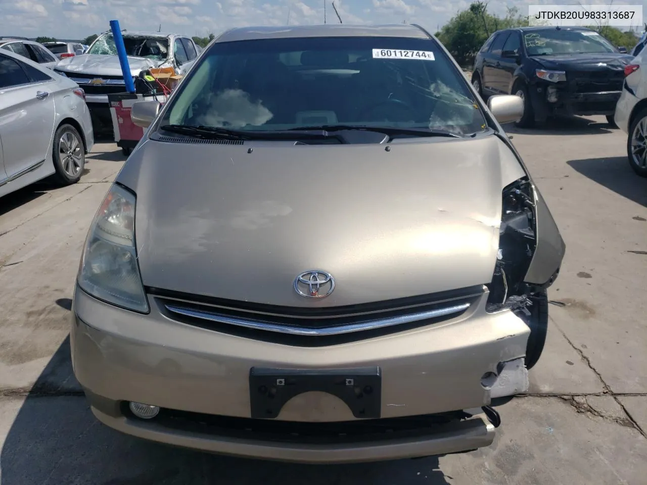 2008 Toyota Prius VIN: JTDKB20U983313687 Lot: 60112744