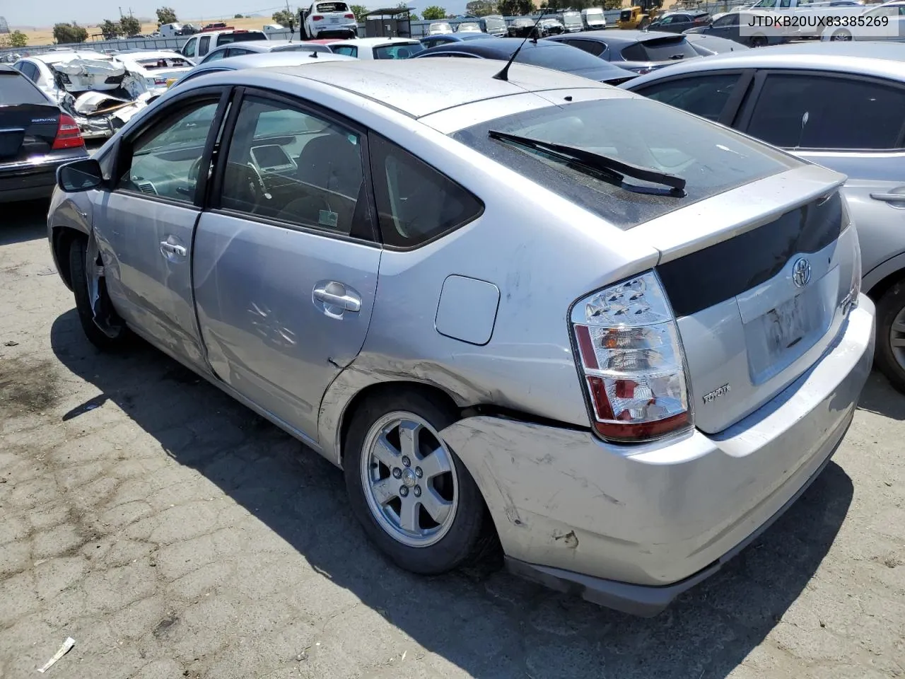 2008 Toyota Prius VIN: JTDKB20UX83385269 Lot: 60206574