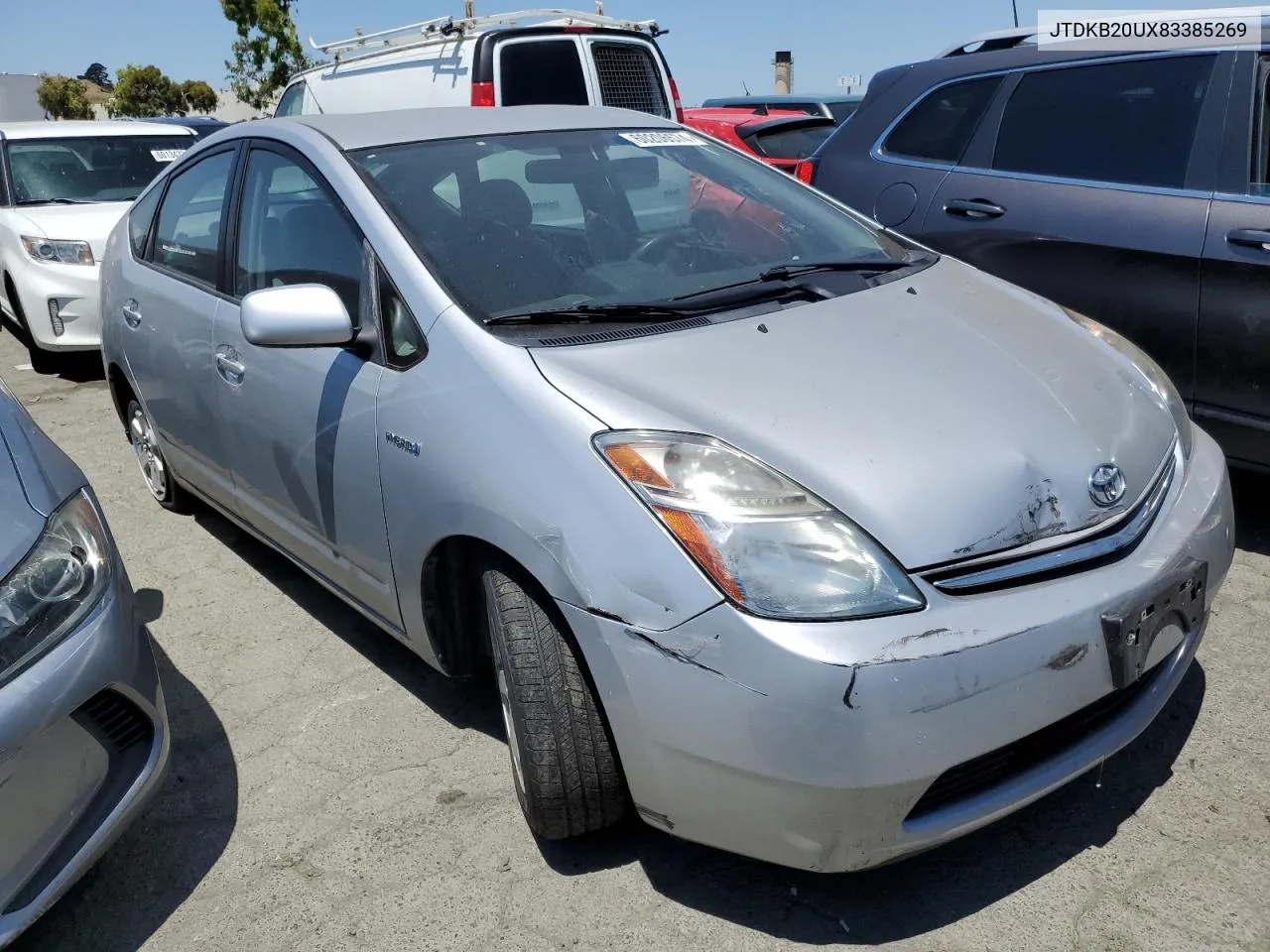 2008 Toyota Prius VIN: JTDKB20UX83385269 Lot: 60206574