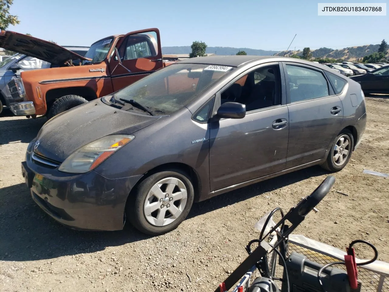 2008 Toyota Prius VIN: JTDKB20U183407868 Lot: 60962994