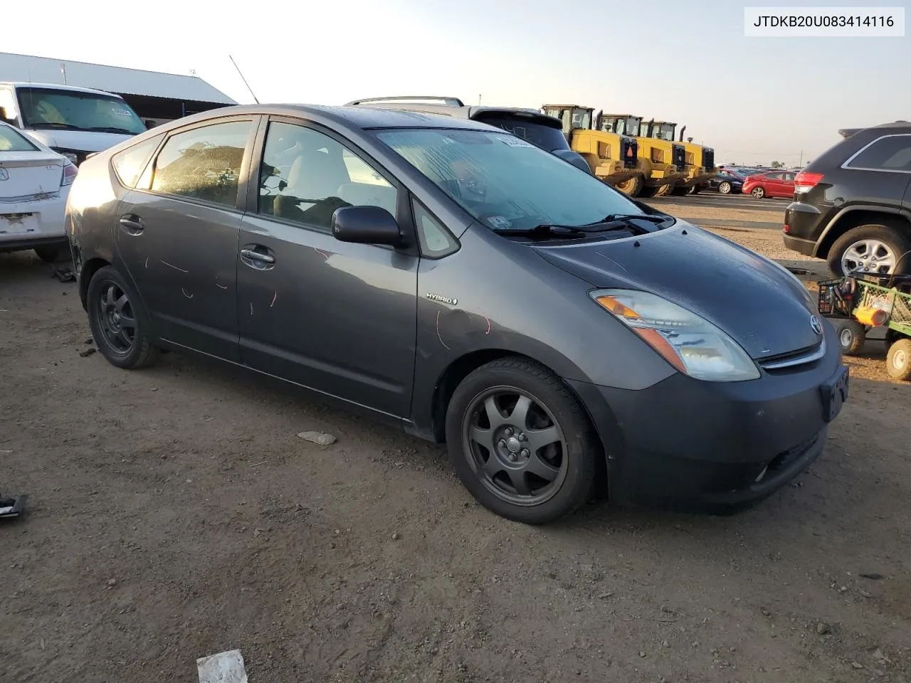 2008 Toyota Prius VIN: JTDKB20U083414116 Lot: 62248334