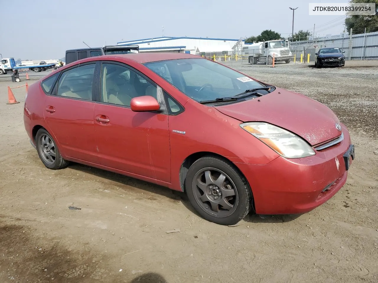 2008 Toyota Prius VIN: JTDKB20U183399254 Lot: 62676354