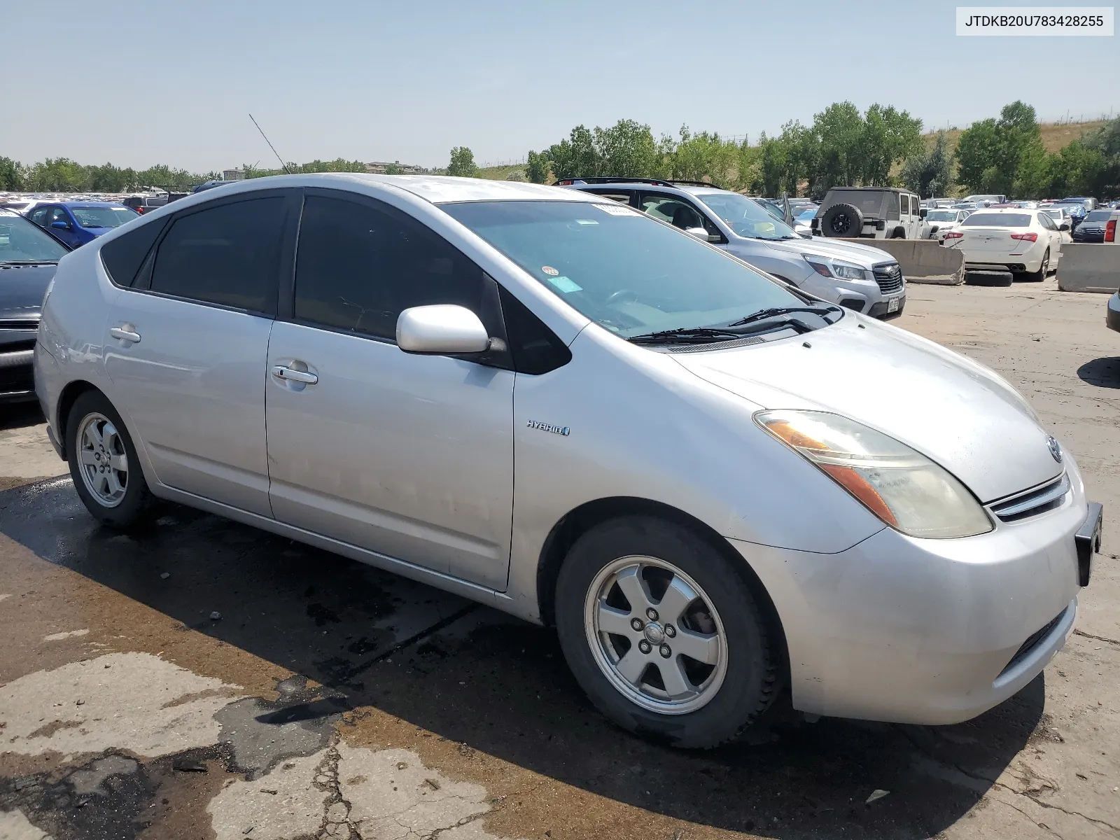 2008 Toyota Prius VIN: JTDKB20U783428255 Lot: 63335024