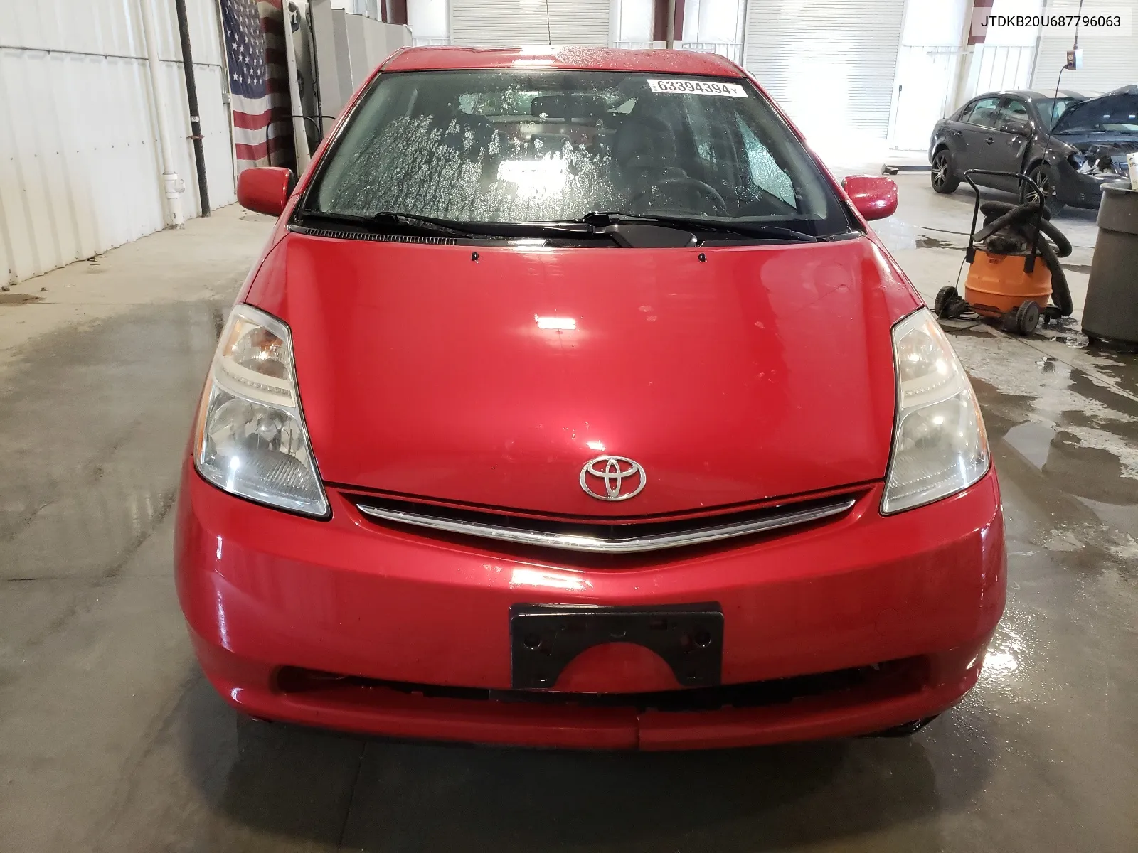 2008 Toyota Prius VIN: JTDKB20U687796063 Lot: 63394394