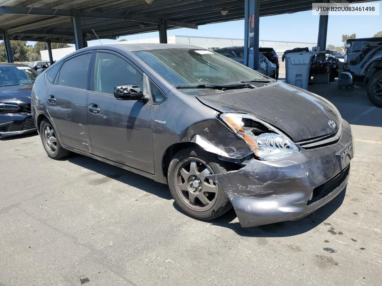 2008 Toyota Prius VIN: JTDKB20U083461498 Lot: 63901204