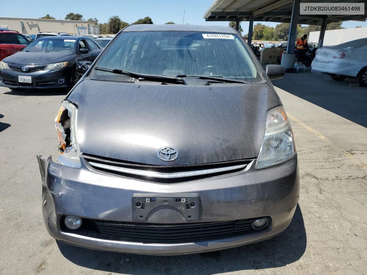 2008 Toyota Prius VIN: JTDKB20U083461498 Lot: 63901204