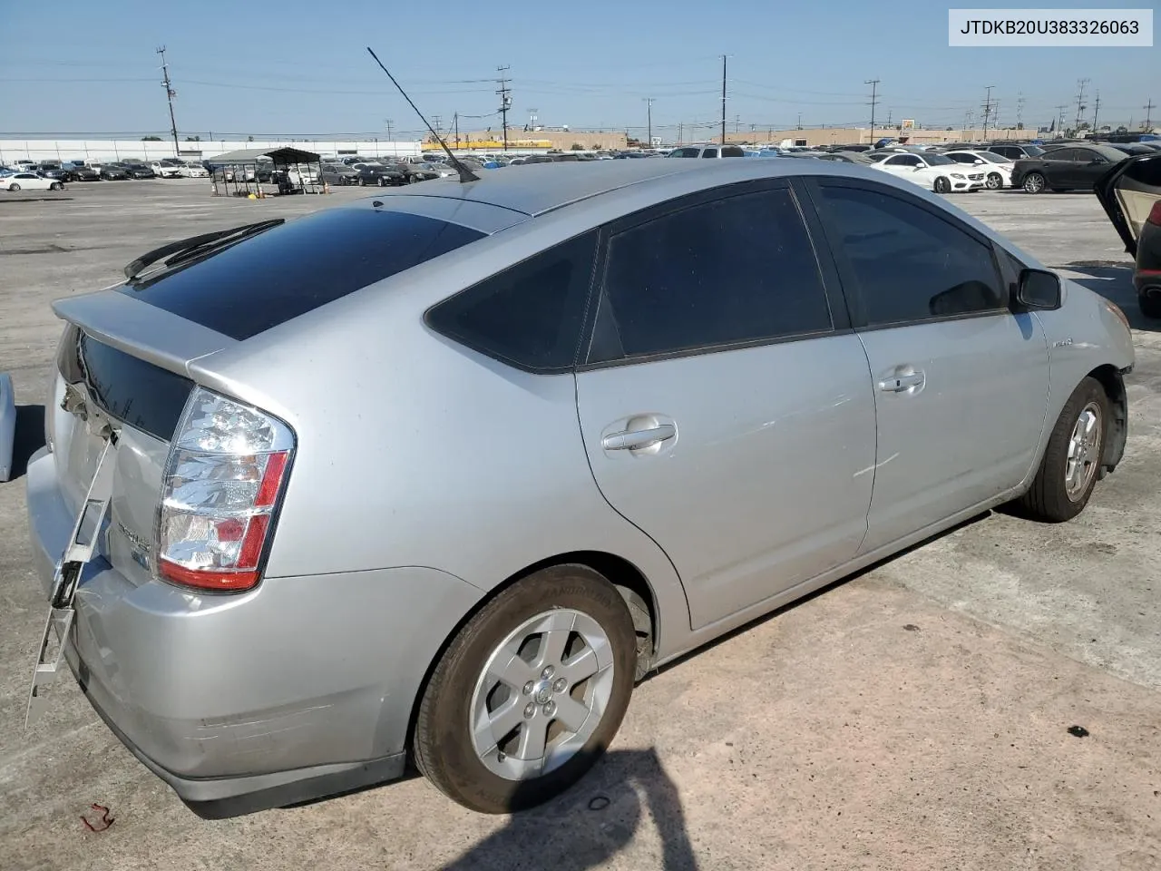 2008 Toyota Prius VIN: JTDKB20U383326063 Lot: 64218574