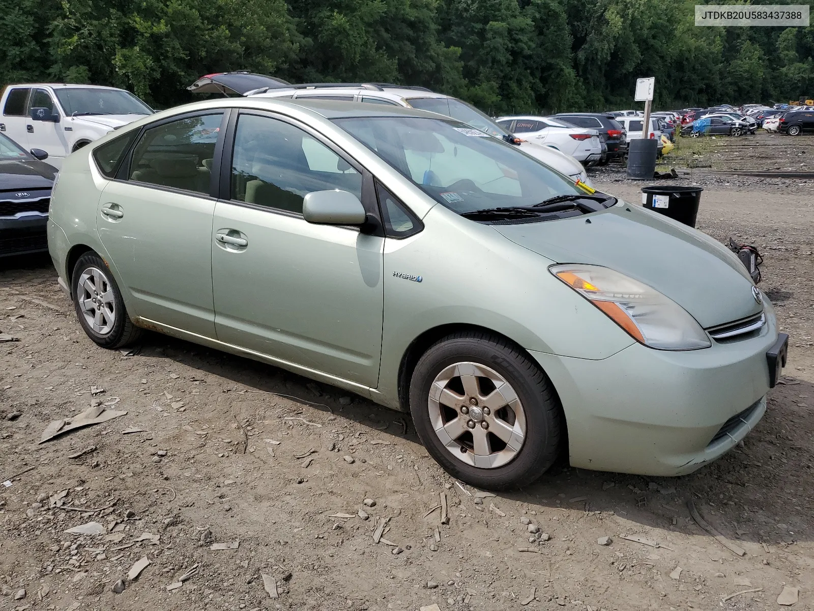 2008 Toyota Prius VIN: JTDKB20U583437388 Lot: 64859274