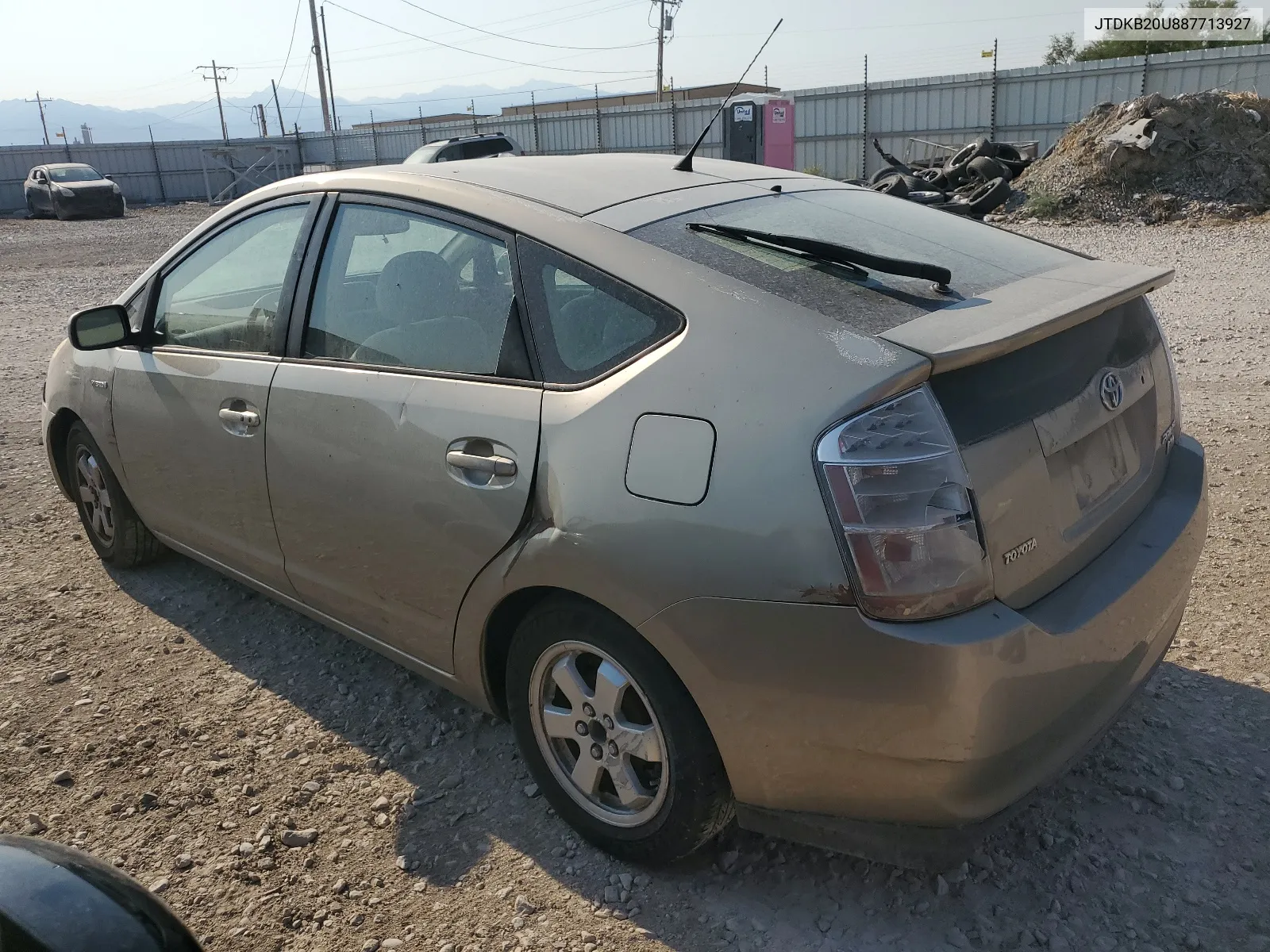 2008 Toyota Prius VIN: JTDKB20U887713927 Lot: 64996394