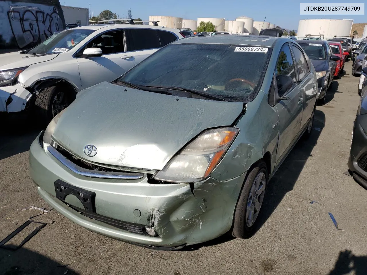 2008 Toyota Prius VIN: JTDKB20U287749709 Lot: 65068724