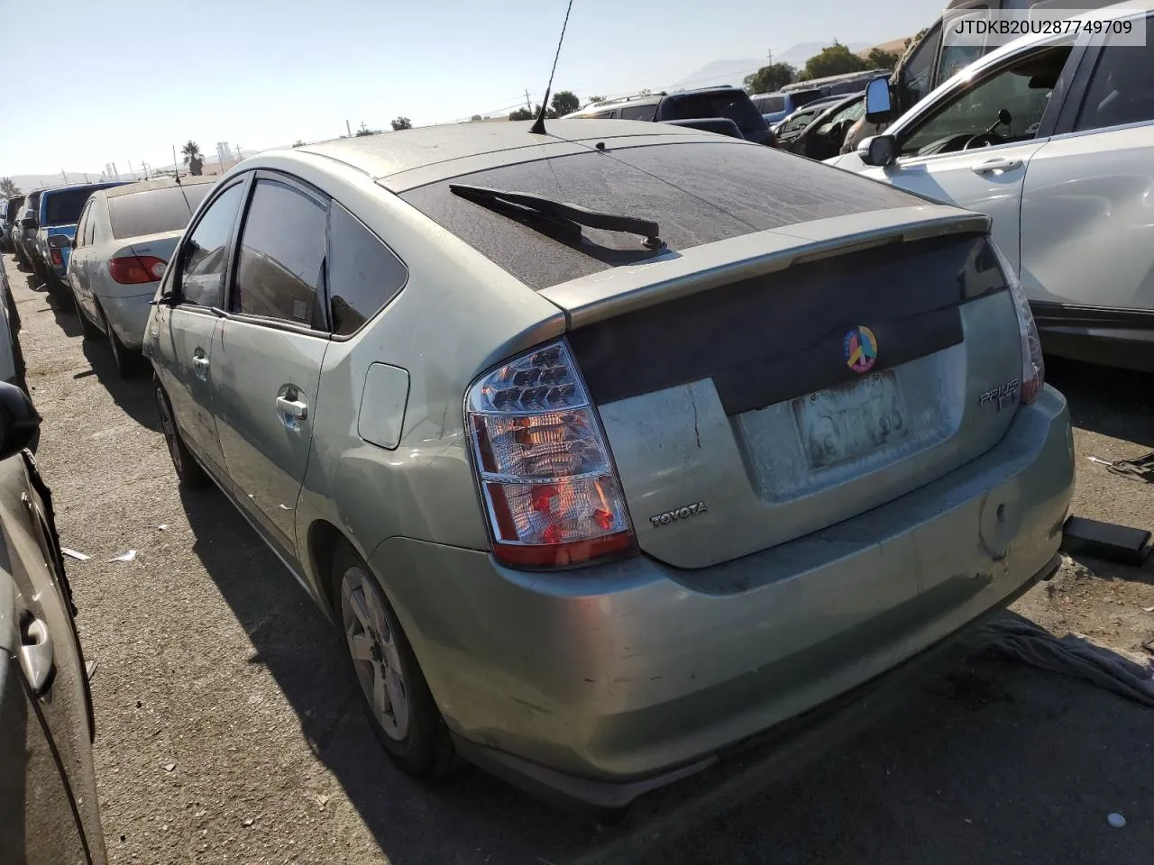 2008 Toyota Prius VIN: JTDKB20U287749709 Lot: 65068724