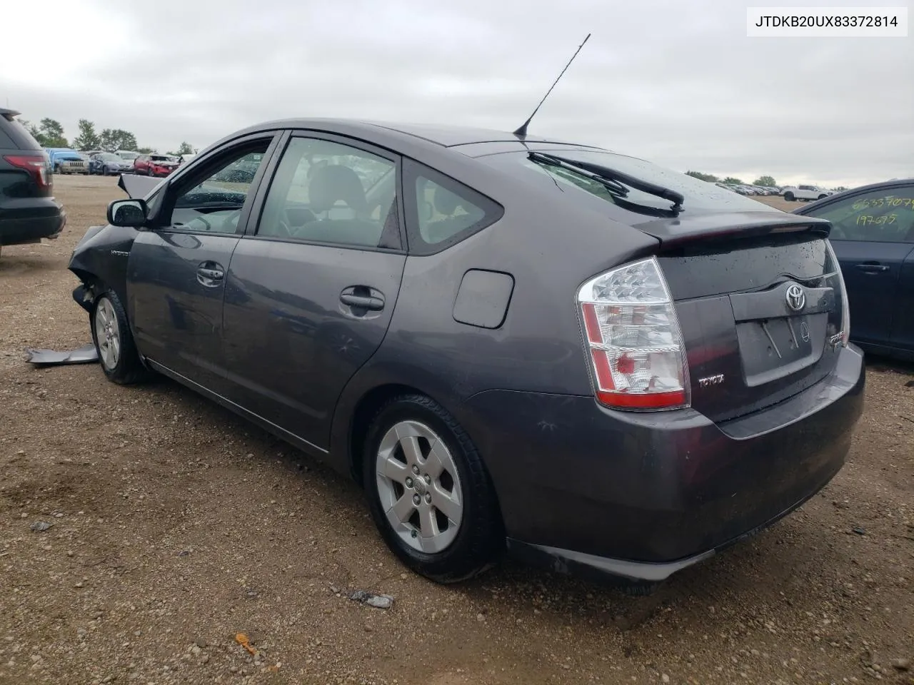 2008 Toyota Prius VIN: JTDKB20UX83372814 Lot: 65600044