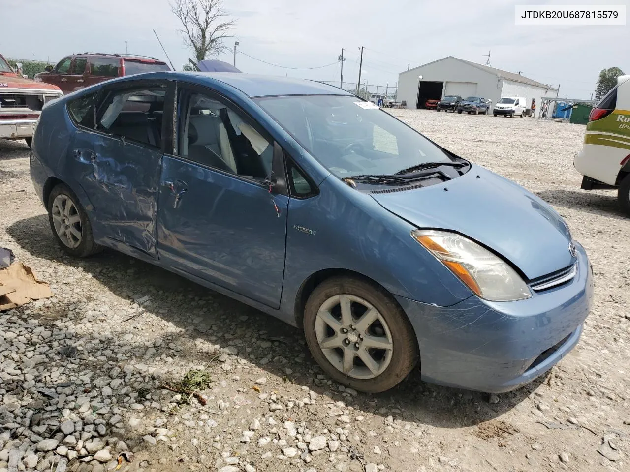 2008 Toyota Prius VIN: JTDKB20U687815579 Lot: 65749014